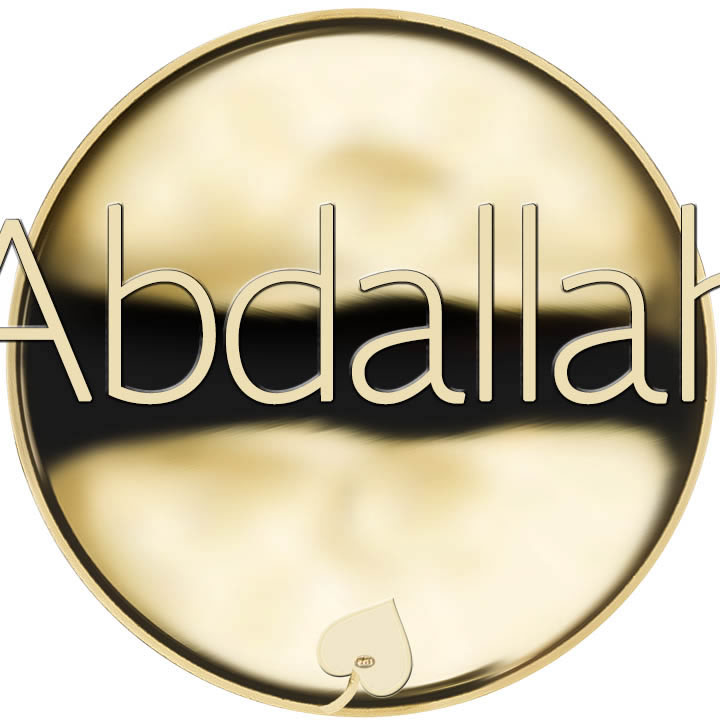 Jméno Abdallah - líc