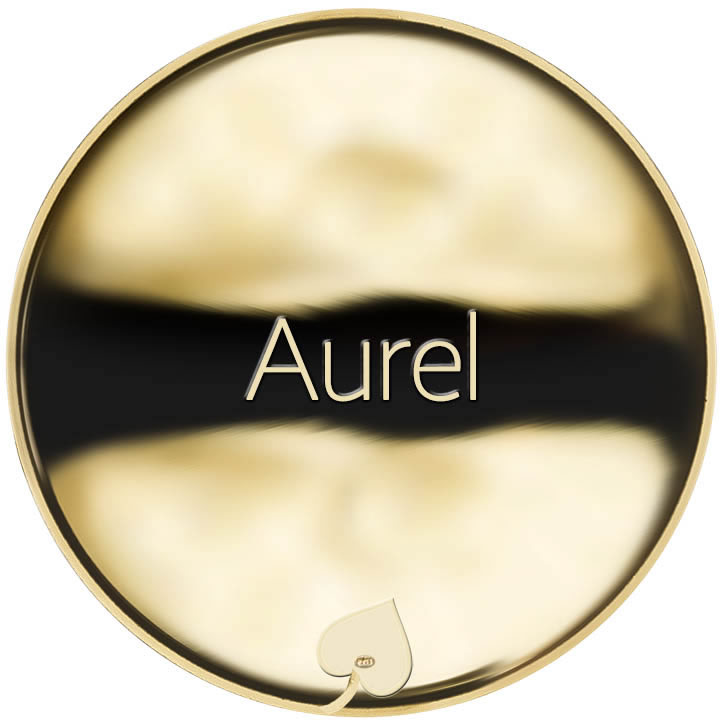 Jméno Aurel - líc