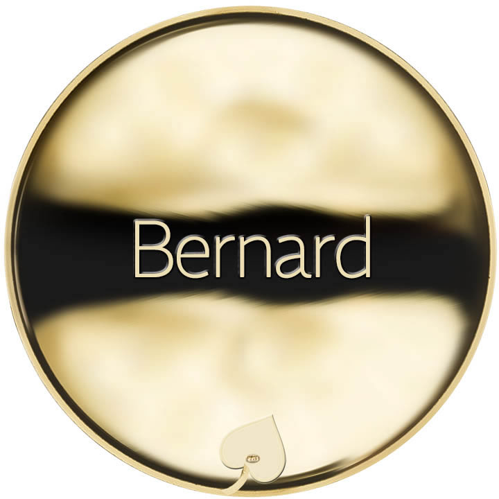 Jméno Bernard - líc