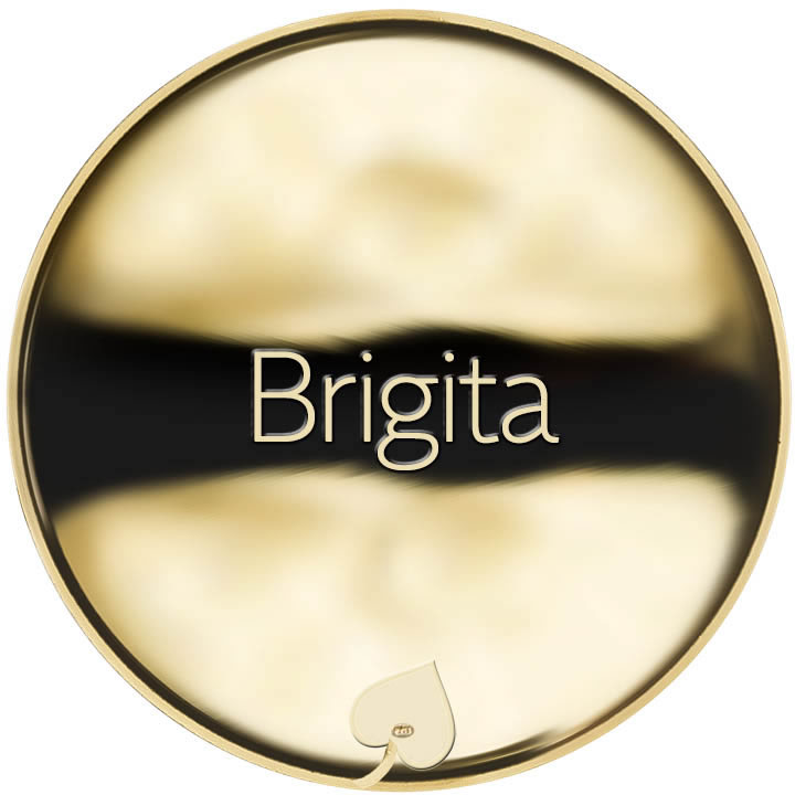 Jméno Brigita - líc