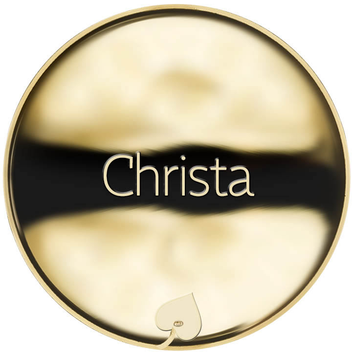 Jméno Christa - líc