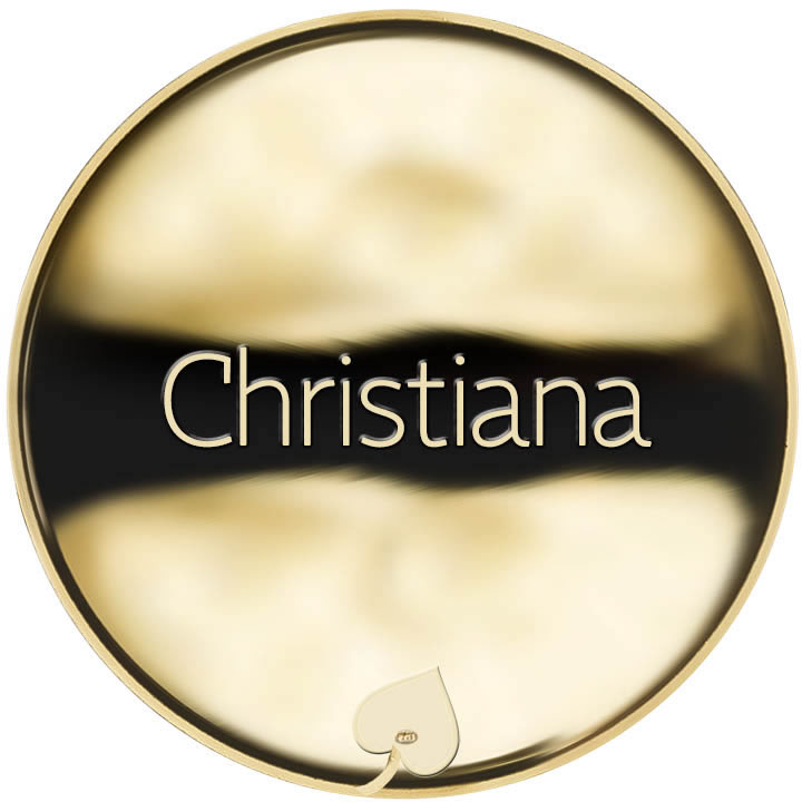 Jméno Christiana - líc