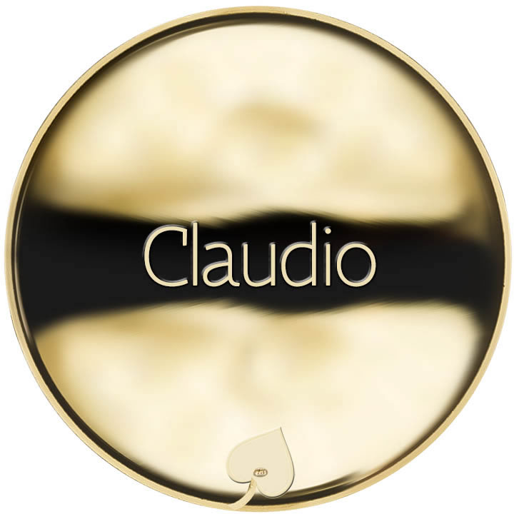 Jméno Claudio - líc