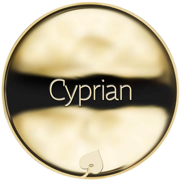 Jméno Cyprian - líc
