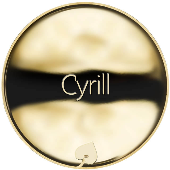 Jméno Cyrill - líc