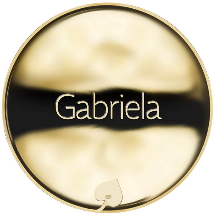 Jméno Gabriela - líc