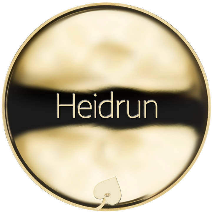 Jméno Heidrun - líc