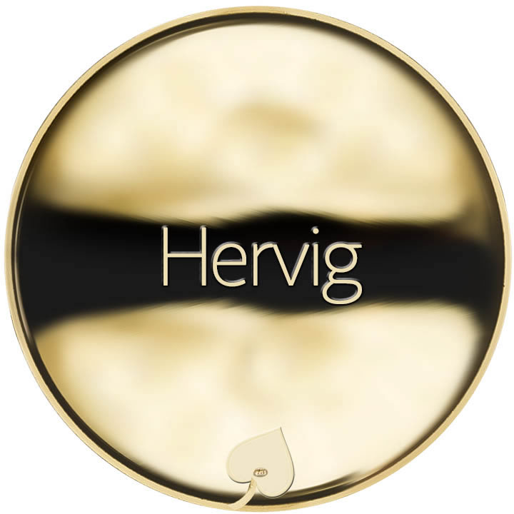 Jméno Hervig - líc
