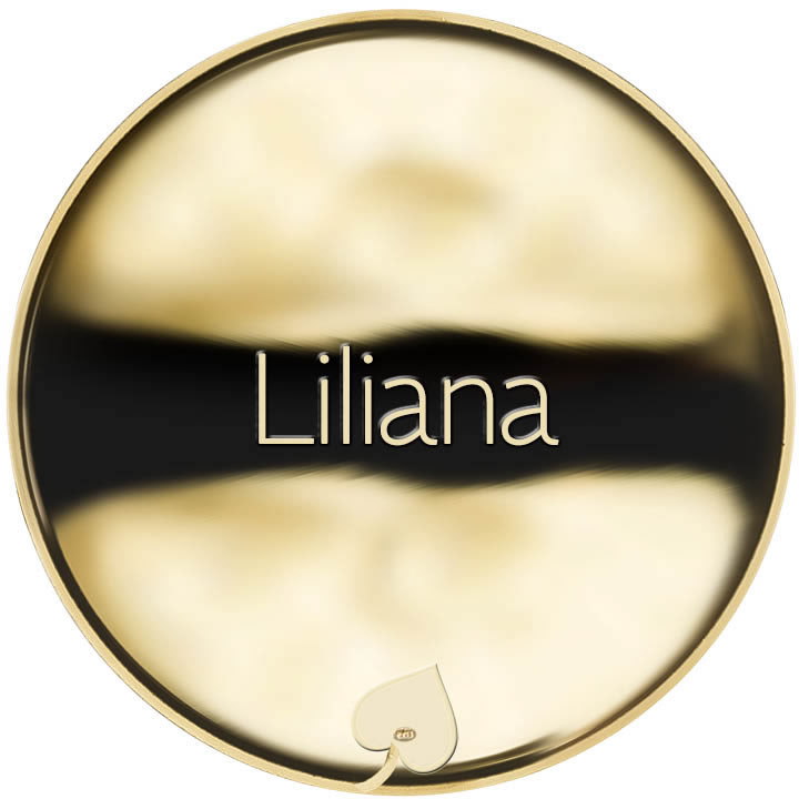 Jméno Liliana - líc