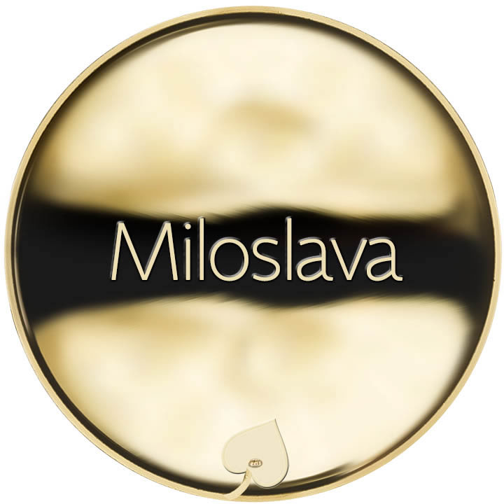 Jméno Miloslava - líc