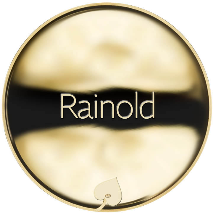 Jméno Rainold - líc