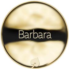 Jméno Barbara - líc