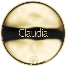 Jméno Claudia - líc