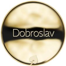 Jméno Dobroslav - líc