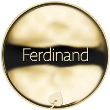 Jméno Ferdinand - líc