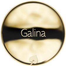 Jméno Galina - líc