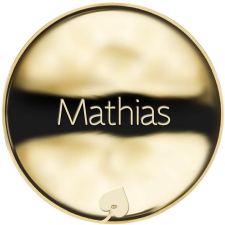 Jméno Mathias - líc