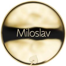 Jméno Miloslav - líc