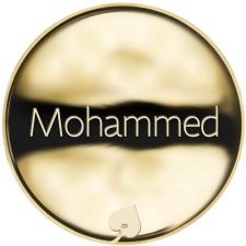 Jméno Mohammed - líc