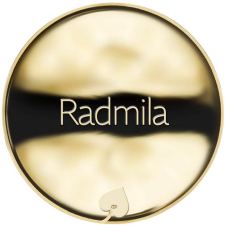 Jméno Radmila - líc
