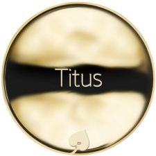 Jméno Titus - líc
