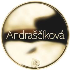 Příjmení Andraščíková - líc