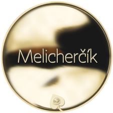 Příjmení Melicherčík - líc
